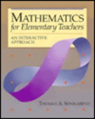 Mathematics for Elementary Teachers : An Interactive Approach 1st 9780030207099 Front Cover