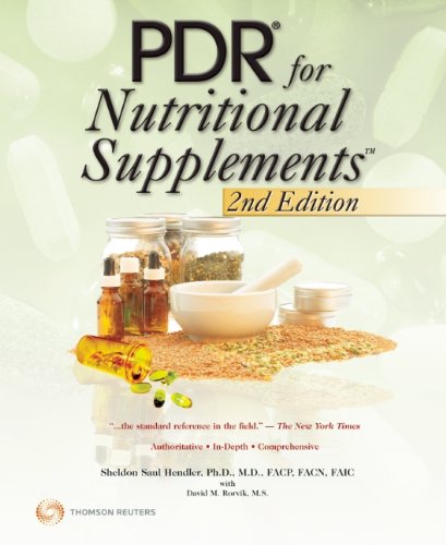PDR for Nutritional Supplements  2nd 2008 9781563637100 Front Cover