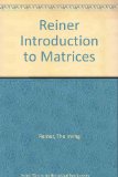 Introduction to Matrix Theory and Linear Algebra N/A 9780030854101 Front Cover