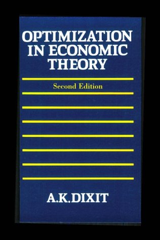 Optimization in Economic Theory  2nd 1990 (Revised) 9780198772101 Front Cover