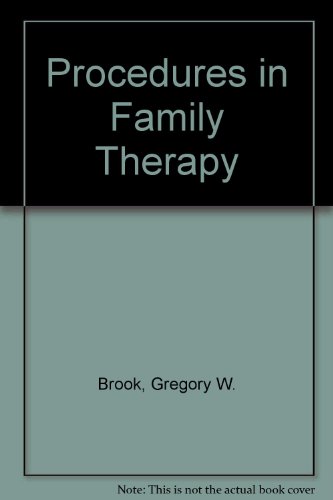 Procedures in Marriage and Family Therapy  1988 9780205113101 Front Cover