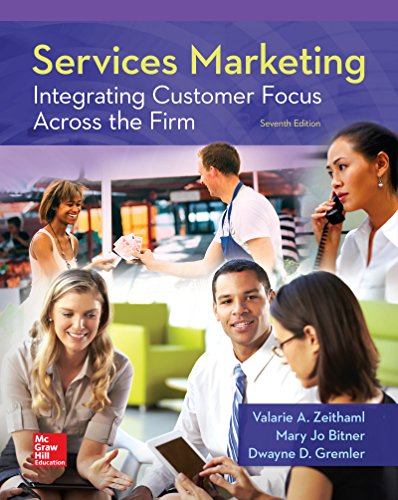 Services Marketing: Integrating Customer Focus Across the Firm  2017 9780078112102 Front Cover