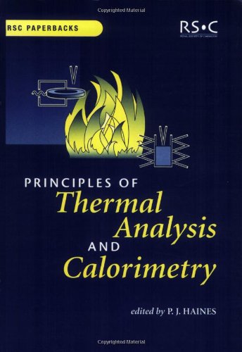 Principles of Thermal Analysis and Calorimetry   2002 9780854046102 Front Cover