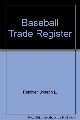 Baseball Trade Register N/A 9780026031103 Front Cover