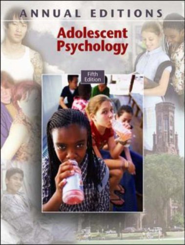 Adolescent Psychology  5th 2007 (Revised) 9780073516103 Front Cover