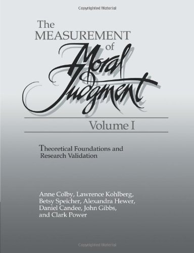 Measurement of Moral Judgment   2010 9780521169103 Front Cover