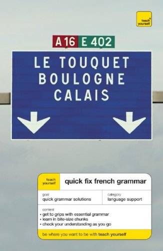 Quick Fix French Grammar   2007 9780071485104 Front Cover