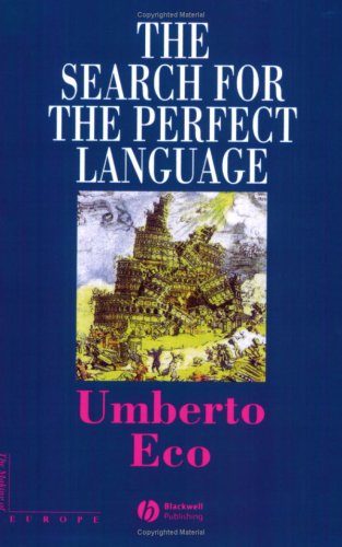 Ricerca Della Lingua Perfetta Nella Cultura Europea   1997 9780631205104 Front Cover