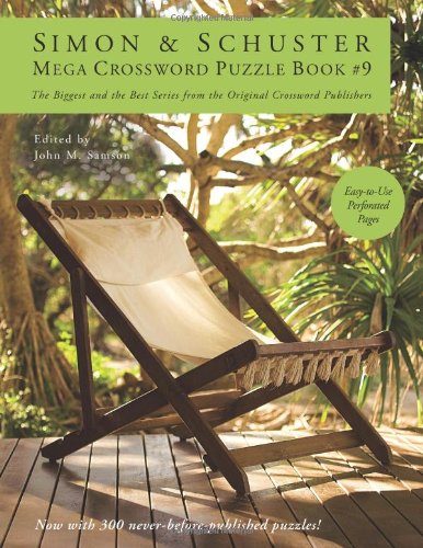 Simon and Schuster Mega Crossword Puzzle Book #9  N/A 9781439158104 Front Cover