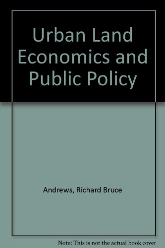 Urban Land Economics and Public Policy  1971 9780029007105 Front Cover