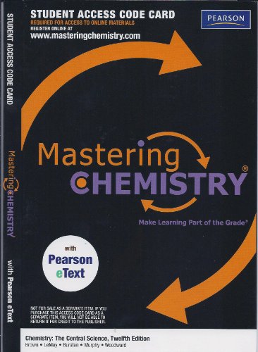 CHEMISTRY:CENTRAL SCIENCE-ACCE N/A 9780321705105 Front Cover