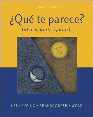 Que Te Parece? Intermediate Spanish 3rd 2005 (Student Manual, Study Guide, etc.) 9780072972108 Front Cover