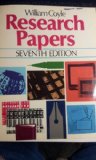 Research Papers 7th 9780023254109 Front Cover