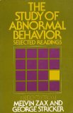 Study of Abnormal Behavior : Selected Readings 3rd 1974 9780024314109 Front Cover