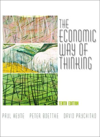 Economic Way of Thinking  10th 2003 9780130608109 Front Cover