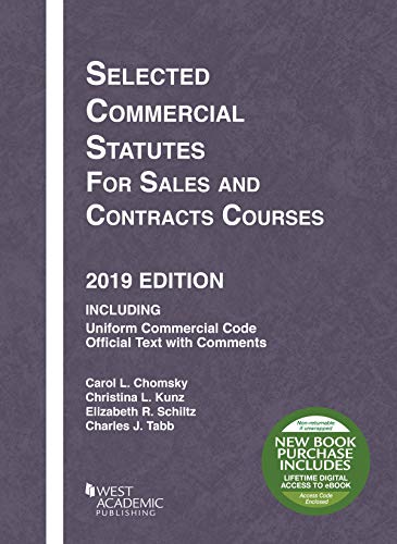 SEL.COMMER.STATUTES:SALES+CONTRACTS,19  N/A 9781684670109 Front Cover