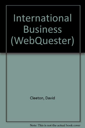 WebQuester International Business  2000 9780072373110 Front Cover