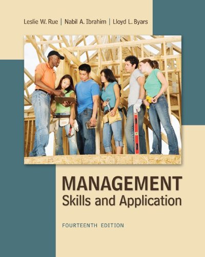Management: Skills and Application  14th 2013 9780078029110 Front Cover