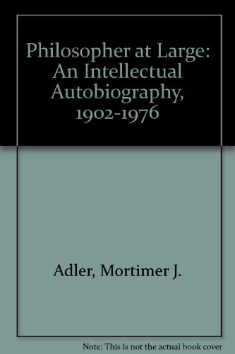 Philosopher at Large An Intellectual Autobiography N/A 9780020010111 Front Cover