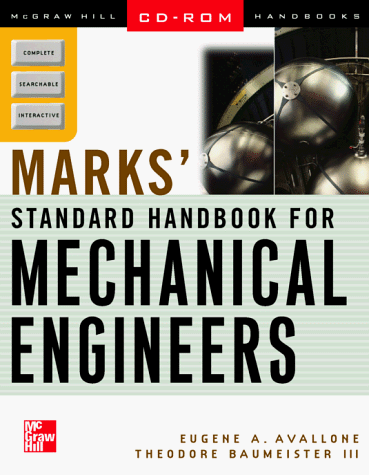 Mark's Standard Handbook for Mechanical Engineers on CD-ROM  2nd 1999 (Revised) 9780071344111 Front Cover