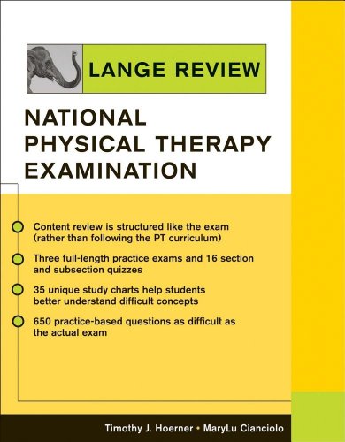 Lange Review National Physical Therapy Examination  2011 9780071456111 Front Cover