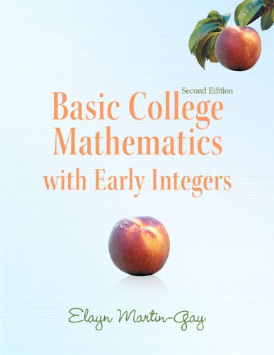 Basic College Mathematics with Early Integers  2nd 2012 9780321760111 Front Cover