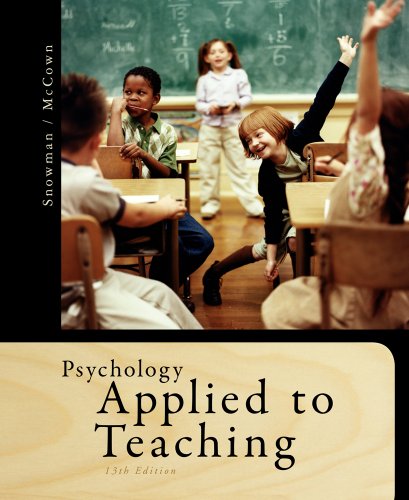 Psychology Applied to Teaching  13th 2012 9781111298111 Front Cover