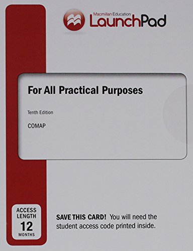 LaunchPad for for All Practical Purposes (2-Term Access)  10th 2016 9781319019112 Front Cover