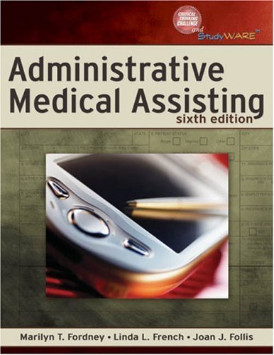 Administrative Medical Assisting  6th 2008 (Revised) 9781418064112 Front Cover