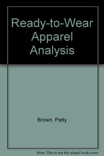 Ready-to-Wear Apparel Analysis N/A 9780023156113 Front Cover