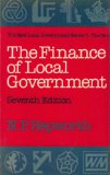 Finance of Local Government 7th 1984 9780043521113 Front Cover