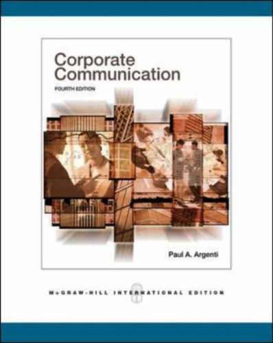 Corporate Communication N/A 9780071254113 Front Cover