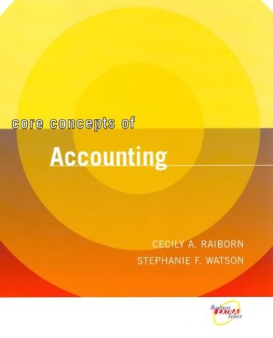 Core Concepts Version of Survey of Accounting   2004 9780471467113 Front Cover