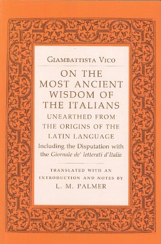 On the Most Ancient Wisdom of the Italians Unearthed from the Origins of the Latin Language  1988 9780801495113 Front Cover