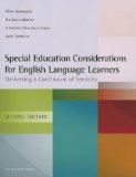 Special Education Considerations for English Language Learners Delivering a Continuum of Services 2nd 2013 9781934000113 Front Cover
