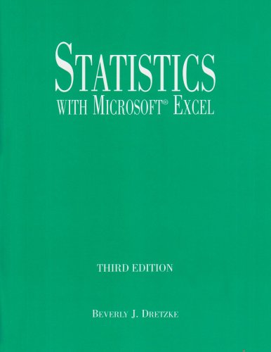 Statistics with Microsoft Excel  3rd 2005 (Revised) 9780131471115 Front Cover