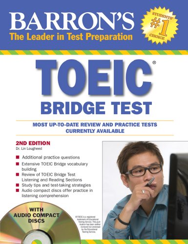 Barron's TOEIC Bridge Test with Audio CDs Test of English for International Communication 2nd 2010 (Revised) 9780764197116 Front Cover