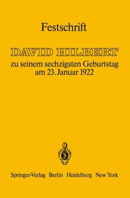 Festschrift Zu Seinem Sechzigsten Geburtstag Am 23. Januar 1922  1982 9783642618116 Front Cover