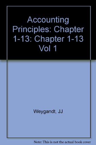 Accounting Principles, Chapters 1-13, Electronic Working Papers  6th 2002 9780471441120 Front Cover