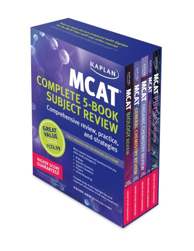 Kaplan MCAT Review Complete 5-Book Subject Review  3rd (Revised) 9781609786120 Front Cover