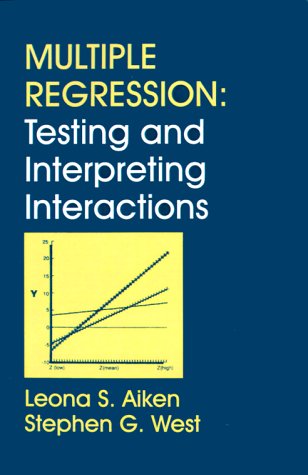 Multiple Regression Testing and Interpreting Interactions  1991 9780761907121 Front Cover