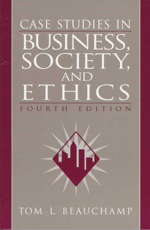 Case Studies in Business, Society, and Ethics  4th 1998 (Student Manual, Study Guide, etc.) 9780133985122 Front Cover