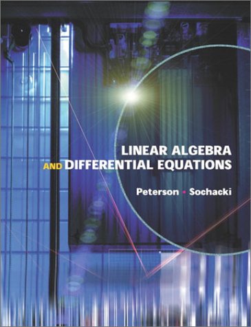 Linear Algebra and Differential Equations   2002 9780201662122 Front Cover
