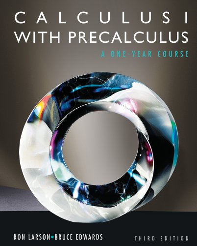 Calculus I with Precalculus - Student Solutions Manual  3rd 2012 9780840069122 Front Cover