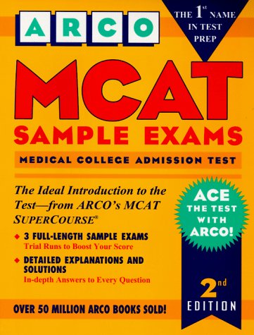 MCAT Sample Exams 2nd 1996 9780028613123 Front Cover