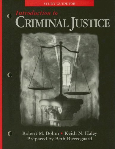 Study Guide for Introduction to Criminal Justice 1st 1997 (Student Manual, Study Guide, etc.) 9780028009124 Front Cover