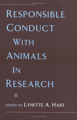 Responsible Conduct with Animals in Research   1998 9780195105124 Front Cover