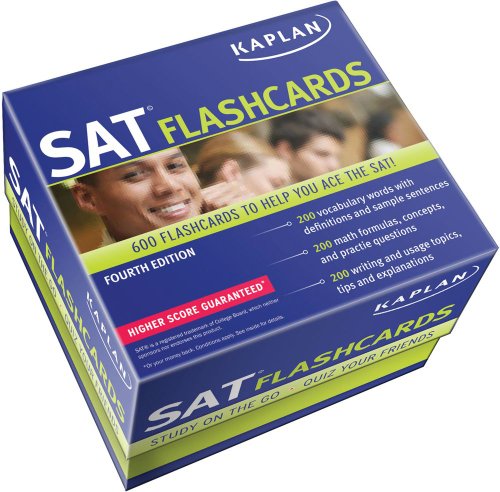 Kaplan SAT Flashcards  4th 9781609781125 Front Cover