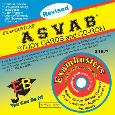 ASVAB Study Cards and CD-ROM Combo Pack : Exambusters: A Course in a Box!  2010 9781576334126 Front Cover