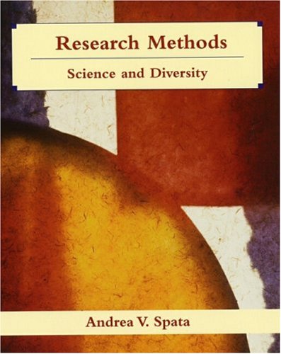 Research Methods in Psychology Science and Diversity  2003 9780471369127 Front Cover
